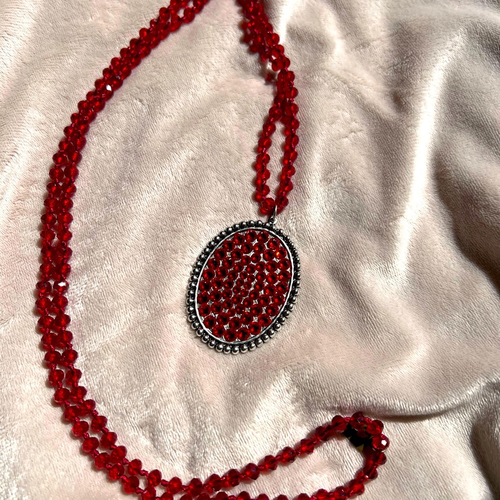 Pink Panache Stunning Red Necklace